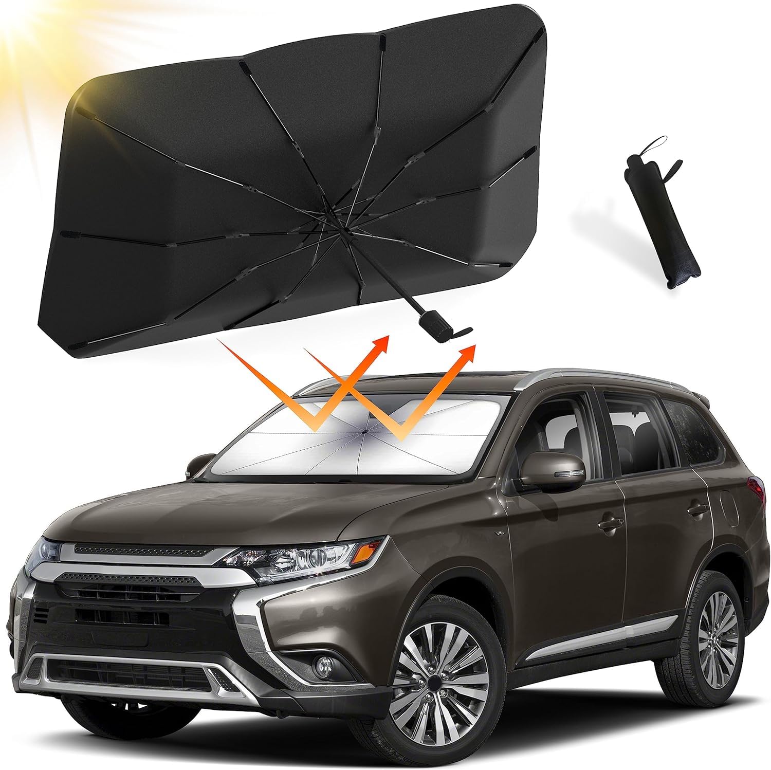 Universal Car Sun Shade Windshield Cover Umbrella